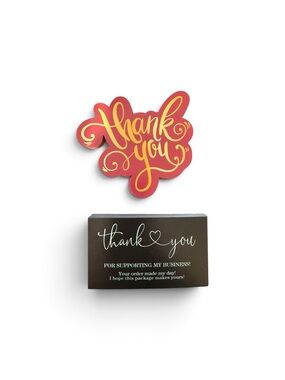 You choose 25 pack thank you card